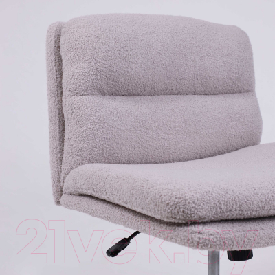 Кресло офисное AksHome Andre (светло-серый букле CM2023-8/хром)