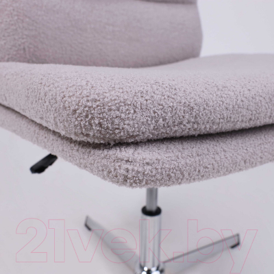 Кресло офисное AksHome Andre (светло-серый букле CM2023-8/хром)