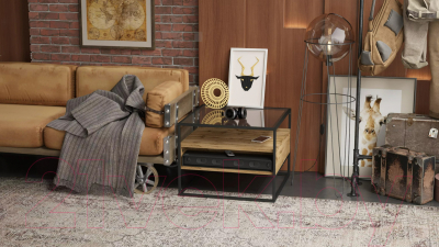 Журнальный столик Калифорния мебель Эйден (дуб вотан)