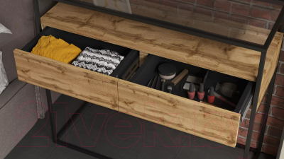 Консольный столик Калифорния мебель Эйден (дуб вотан)