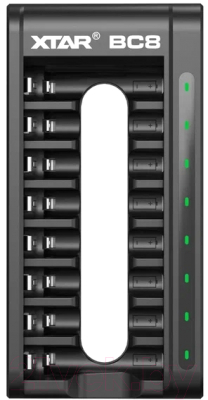 Зарядное устройство для аккумуляторов XTAR BC8 с Type-C кабелем - фото
