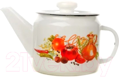 Чайник Лысьвенские эмали Итальянская кухня С-2707П2/4ЖмРч - фото