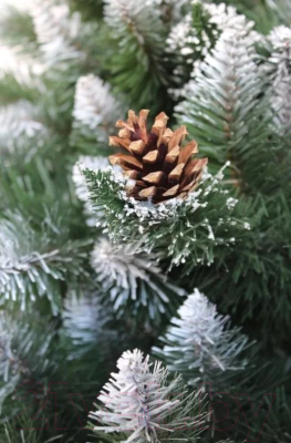 Сосна искусственная Toyland С белыми кончиками и шишками на штамбе