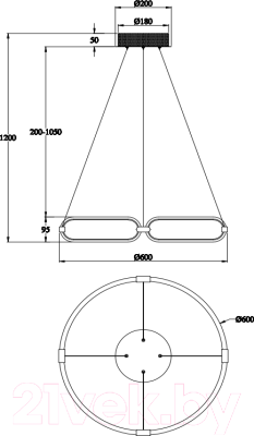 Потолочный светильник Maytoni Chain MOD017PL-L50N