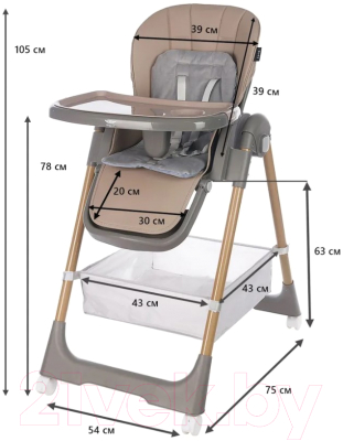 Стульчик для кормления Martin Noir Tody Lux