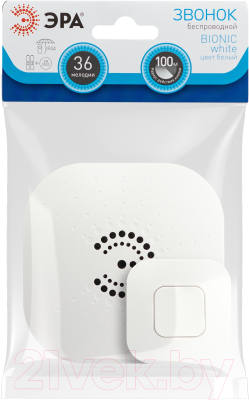 Электрический звонок ЭРА Bionic White / Б0061074