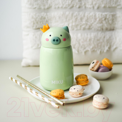 Термос для напитков Miku Король Свин / TH-KD-400G
