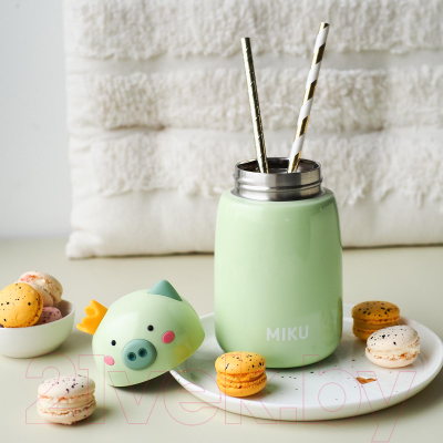 Термос для напитков Miku Король Свин / TH-KD-400G