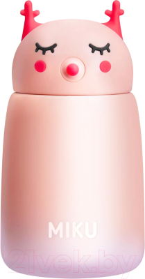 Термос для напитков Miku Умная Сова / TH-KD-400R - фото