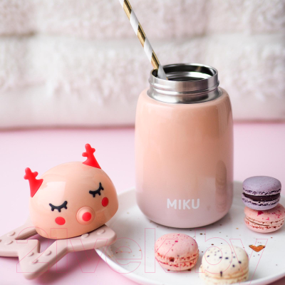 Термос для напитков Miku Умная Сова / TH-KD-400R