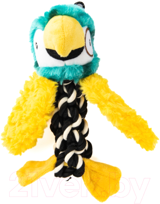 Игрушка для собак MPG brands Elder Club Попугай с канатом / WB27160-VA - фото