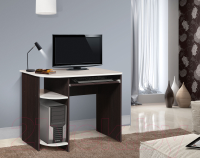 Компьютерный стол Мебель-Класс Компакт (венге/ясень шимо светлый)