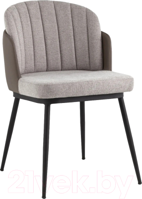 Стул Stool Group Пенелопа / FDC8054O BEL-14+270-23 (рогожка серый/экокожа серый) - фото