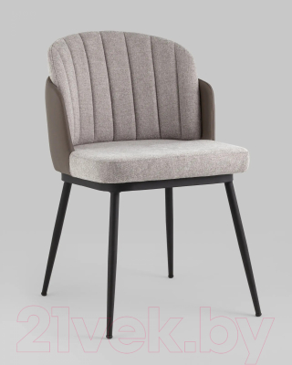 Стул Stool Group Пенелопа / FDC8054O BEL-14+270-23 (рогожка серый/экокожа серый)