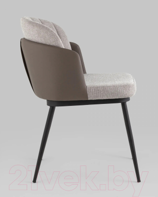 Стул Stool Group Пенелопа / FDC8054O BEL-14+270-23 (рогожка серый/экокожа серый)