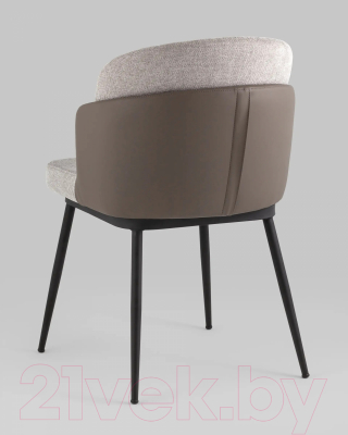 Стул Stool Group Пенелопа / FDC8054O BEL-14+270-23 (рогожка серый/экокожа серый)