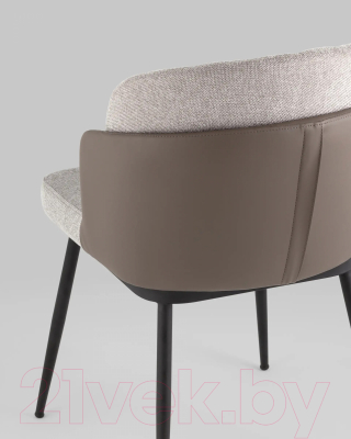 Стул Stool Group Пенелопа / FDC8054O BEL-14+270-23 (рогожка серый/экокожа серый)