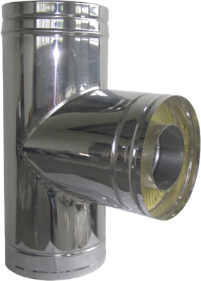 Тройник для дымохода КПД Сэндвич 90 ф130х200 - фото