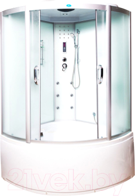 Душевая кабина Водный мир ВМ-8850 130x130 (белый/матовое стекло) - фото
