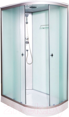 Душевая кабина Водный мир ВМ-877 L 80x120 (белый/матовое стекло) - фото