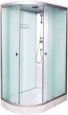 Душевая кабина Водный мир ВМ-877 R 80x120 (белый/матовое стекло) - фото