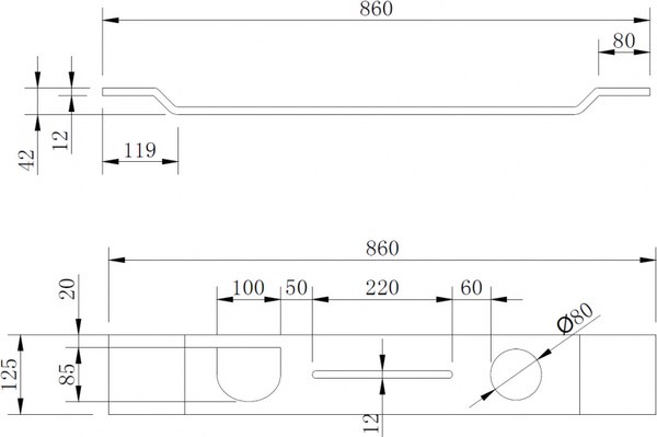 Полка на ванну Abber Stein AS1601