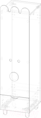 Шкаф-пенал Файрум Тови / ФР20-ТВ01 (голубой)