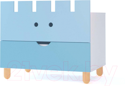 Комод Файрум Тови / ФР20-ТВ04 (голубой) - фото