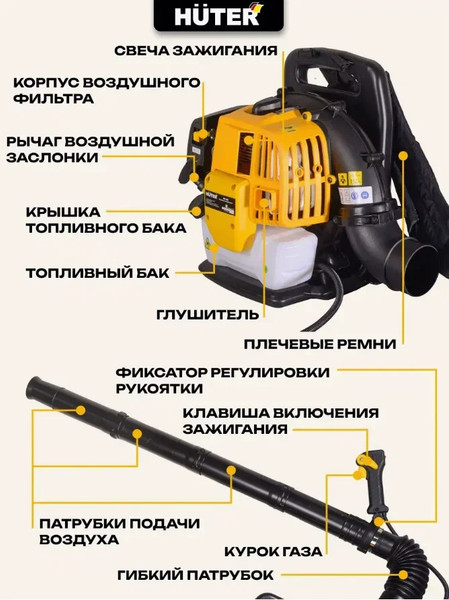 Воздуходувка бензиновая Huter GB-52S (70/13/46)