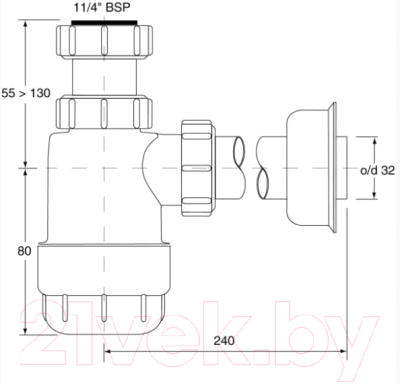 Сифон McAlpine HC2
