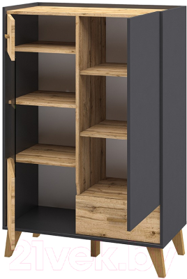 Шкаф с витриной Мебель-Неман Сканди МН-036-08 (1)