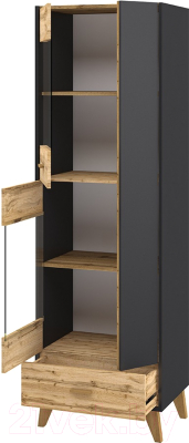 Шкаф с витриной Мебель-Неман Сканди МН-036-10 (1)