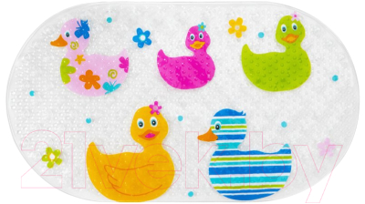 Коврик для купания Brauberg Kids Утята Противоскользящий / 665184 - фото