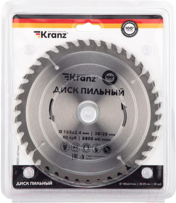 Пильный диск Kranz KR-92-0111