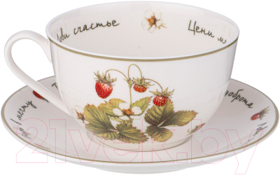 Чашка с блюдцем Lefard Лови счастье / 85-1978