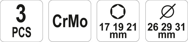 Набор головок слесарных Yato YT-1056