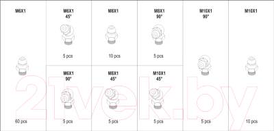 Набор автоинструмента Yato YT-06888