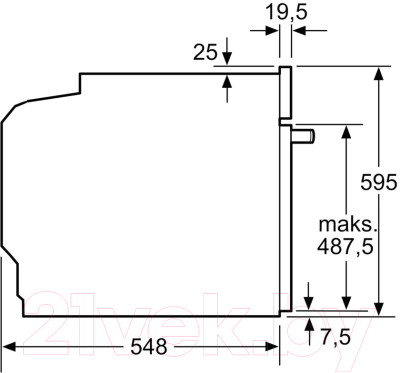 Электрический духовой шкаф Bosch HBA5560S0