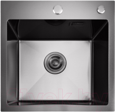 Мойка кухонная STELLAR E4444NB (нано черный)