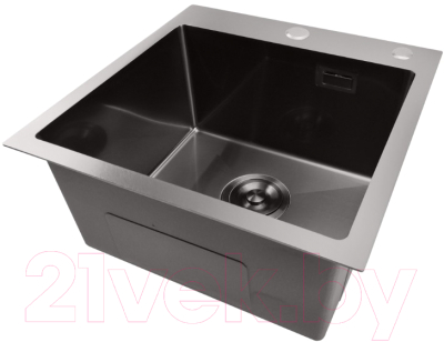 Мойка кухонная STELLAR E4444NB (нано черный)
