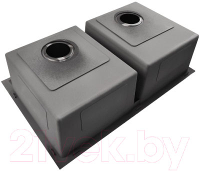 Мойка кухонная STELLAR E7850-2NB (нано черный)