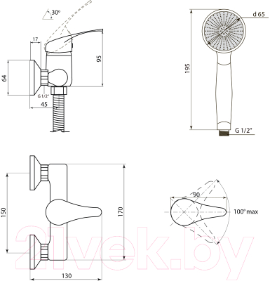 Смеситель Славен СЛ-ОД-П40