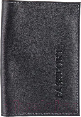 Обложка на паспорт Poshete 604-002MBLK - фото