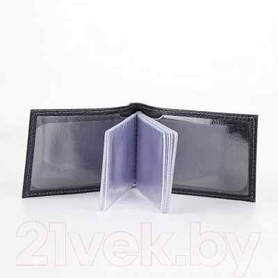 Визитница Poshete 604-005LF-BLK