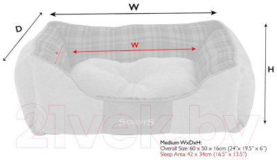 Лежанка для животных Scruffs Highland / 822543