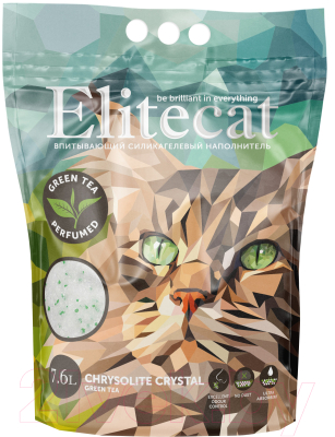 Наполнитель для туалета EliteCat Chrysolite Green Tea 4893/EC - фото