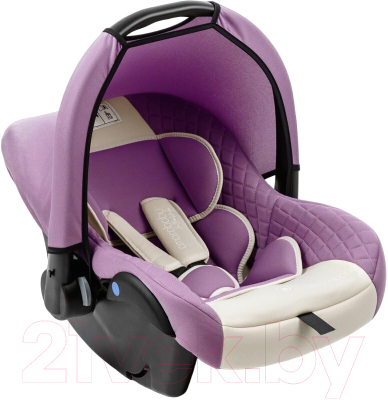 Автокресло Amarobaby Baby Comfort / AB222008BC/3938 (светло-фиолетовый/светло-бежевый) - фото