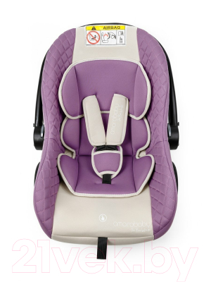 Автокресло Amarobaby Baby Comfort / AB222008BC/3938 (светло-фиолетовый/светло-бежевый)