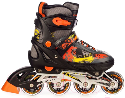 Роликовые коньки FAVORIT PW-153B-10BK-S