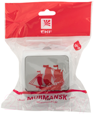 Выключатель EKF Мурманск 1кл 10А IP54 / EFV10-121-30-54